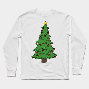 Christmas Tree with Lights Long Sleeve T-Shirt